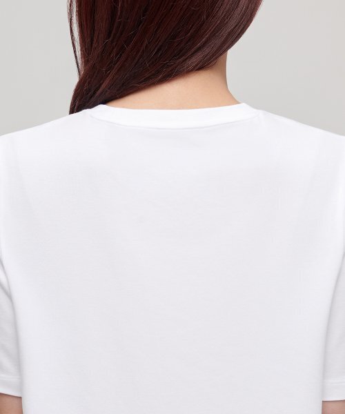 MUSINSA STANDARD WOMAN（ムシンサスタンダードウーマン）の「ウィメンズクルーネックロングTシャツドレス[ホワイト]（ワンピース・レディース・その他・SMALL/MEDIUM/LARGE/X-SMALL）」の4枚目の写真