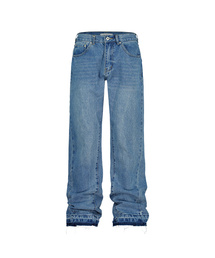 SLOWACID（スローアシッド）の「カーブドフレアデニムパンツ[ブルー]（デニムパンツ）」