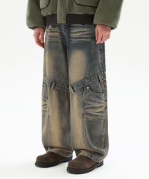 TRILLION（トリリオン）の「Your Belt Loop Wave Washed Denim Pants [Mud Beige]（デニムパンツ・メンズ）」
