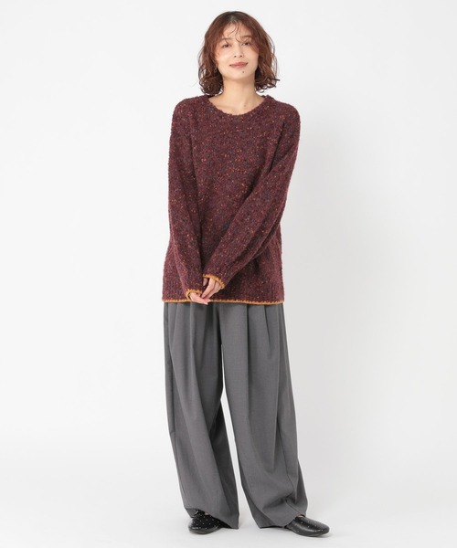 3ゲージツブツブヤーンチュニックニット（ニット/セーター）｜studio