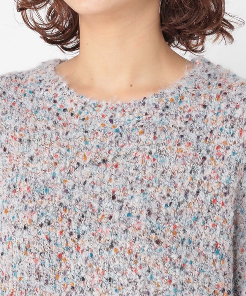 studio CLIP（スタディオクリップ）の「3ゲージツブツブヤーンチュニックニット（ニット/セーター・レディース・ライトグレー/ボルドー/チャコール・FREE）」の11枚目の写真