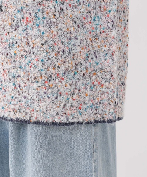 studio CLIP（スタディオクリップ）の「3ゲージツブツブヤーンチュニックニット（ニット/セーター・レディース・ライトグレー/ボルドー/チャコール・FREE）」の13枚目の写真