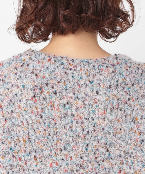 studio CLIP（スタディオクリップ）の「3ゲージツブツブヤーンチュニックニット（ニット/セーター・レディース・ライトグレー/ボルドー/チャコール・FREE）」の15枚目の写真