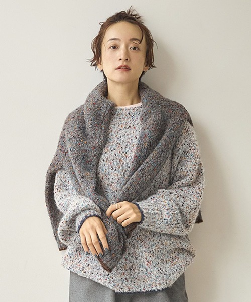 studio CLIP（スタディオクリップ）の「3ゲージツブツブヤーンチュニックニット（ニット/セーター・レディース・ライトグレー/ボルドー/チャコール・FREE）」の20枚目の写真