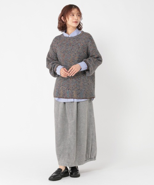 3ゲージツブツブヤーンチュニックニット（ニット/セーター）｜studio