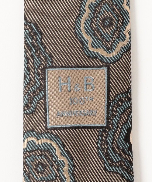 BEAMS F(ビームスエフ)の「Holliday & Brown / シルク ペイズリー柄 ジャカード ネクタイ(ネクタイ・メンズ・ベージュ・ONE SIZE)」の5枚目の写真