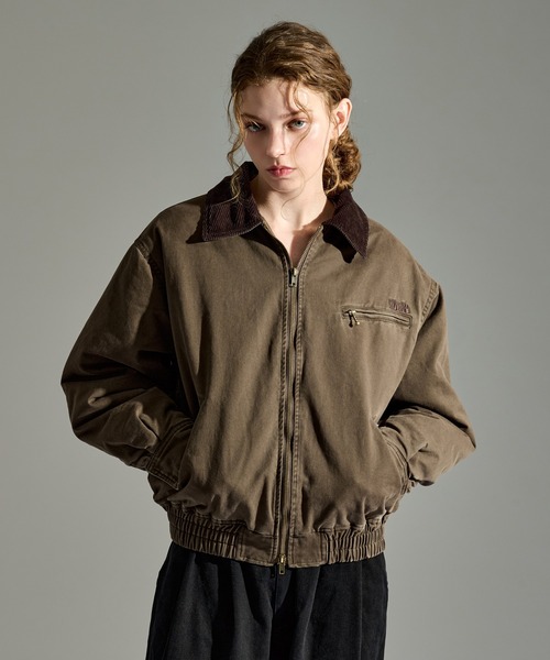 SULFUR DYED QUILTED TWILL BLOUSON / サルファーダイキルティング