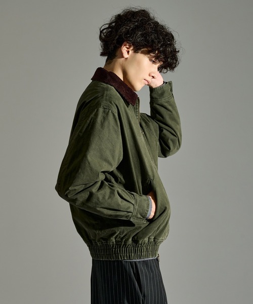 SULFUR DYED QUILTED TWILL BLOUSON / サルファーダイキルティング