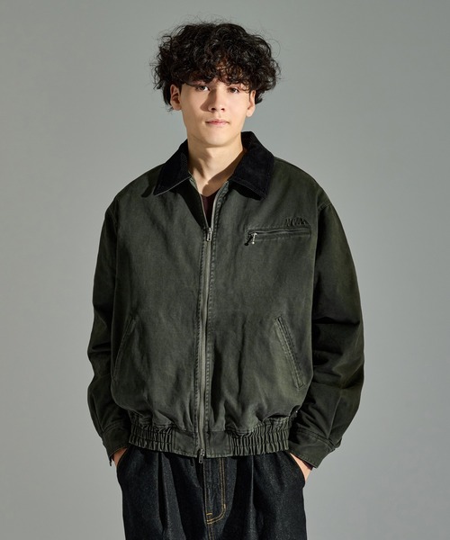 SULFUR DYED QUILTED TWILL BLOUSON / サルファーダイキルティング