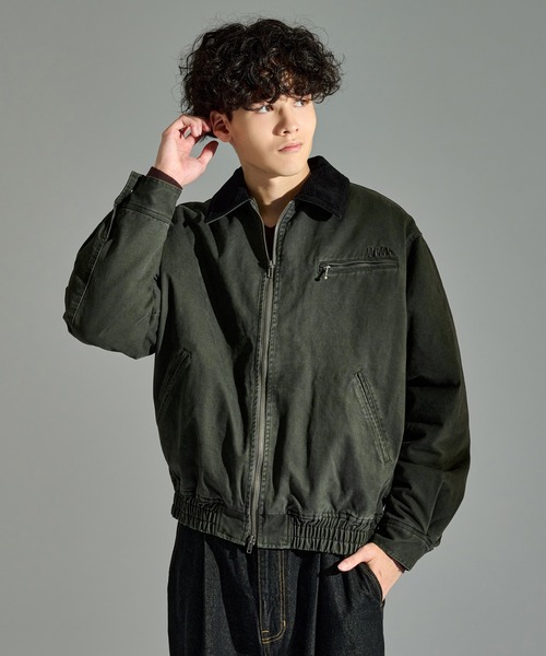 SULFUR DYED QUILTED TWILL BLOUSON / サルファーダイキルティング