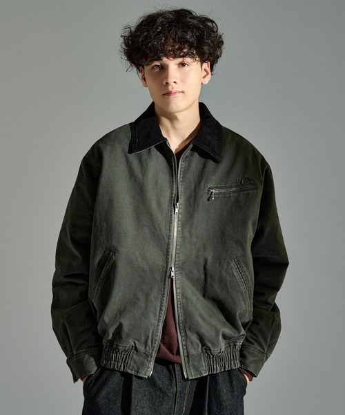 SULFUR DYED QUILTED TWILL BLOUSON / サルファーダイキルティング