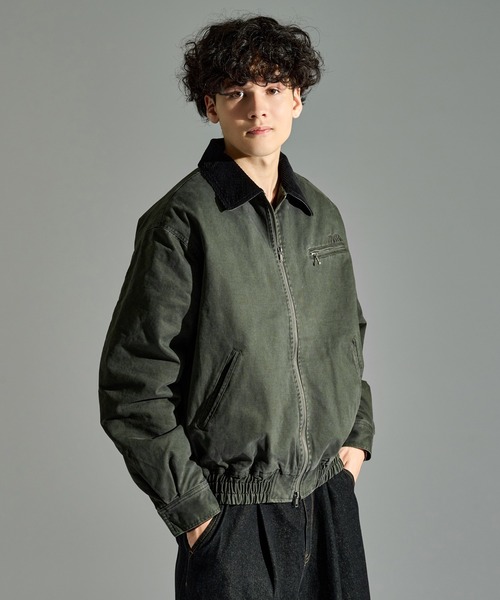 SULFUR DYED QUILTED TWILL BLOUSON / サルファーダイキルティング