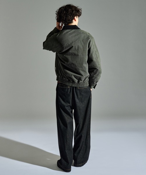 WETTEMPT（ウィテンプト）の「SULFUR DYED QUILTED TWILL BLOUSON / サルファーダイキルティングツイルブルゾン（ブルゾン・メンズ・ブラウン/カーキ/ダークオリーブ/ブラック・SMALL/LARGE/MEDIUM）」の8枚目の写真