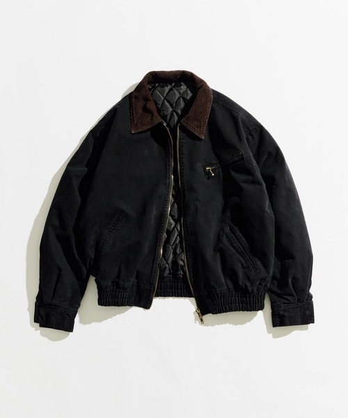 SULFUR DYED QUILTED TWILL BLOUSON / サルファーダイキルティング