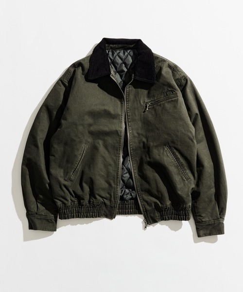 SULFUR DYED QUILTED TWILL BLOUSON / サルファーダイキルティング