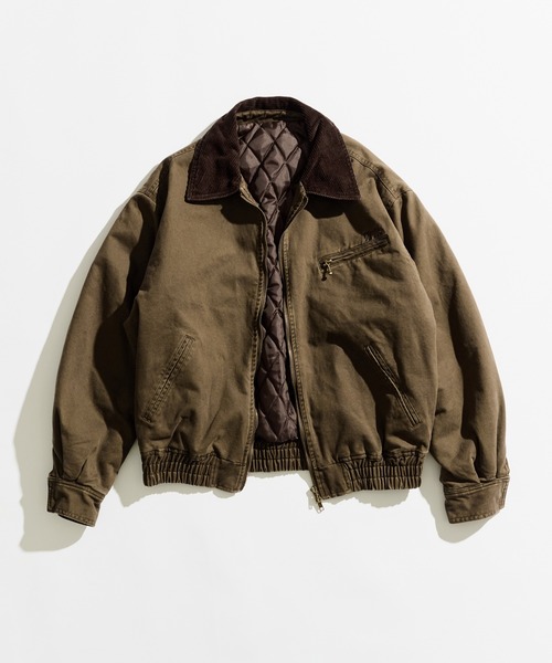 SULFUR DYED QUILTED TWILL BLOUSON / サルファーダイキルティング