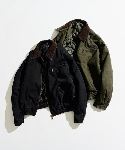 WETTEMPT（ウィテンプト）の「SULFUR DYED QUILTED TWILL BLOUSON / サルファーダイキルティングツイルブルゾン（ブルゾン・メンズ・ブラウン/カーキ/ダークオリーブ/ブラック・SMALL/LARGE/MEDIUM）」の15枚目の写真