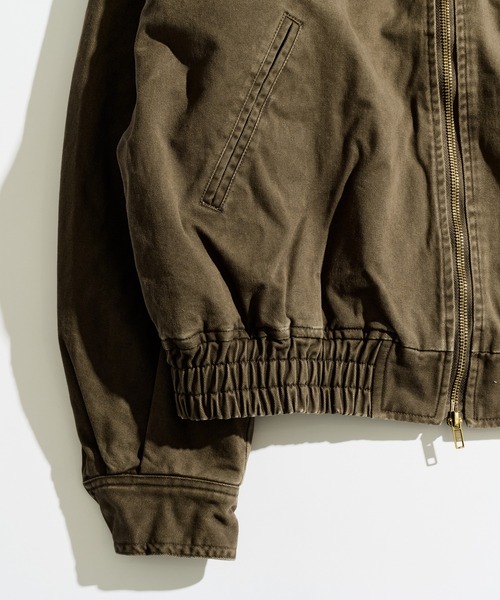 WETTEMPT（ウィテンプト）の「SULFUR DYED QUILTED TWILL BLOUSON / サルファーダイキルティングツイルブルゾン（ブルゾン・メンズ・ブラウン/カーキ/ダークオリーブ/ブラック・SMALL/LARGE/MEDIUM）」の21枚目の写真