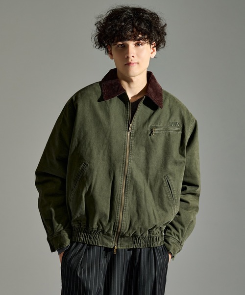 SULFUR DYED QUILTED TWILL BLOUSON / サルファーダイキルティング