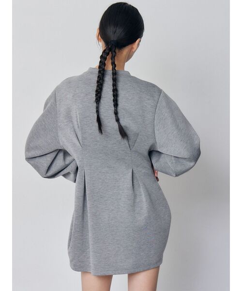 MURUA(ムルーア)の「デザインレースアップミニワンピース(ワンピース・レディース・グレー/ブラック・FREE)」の6枚目の写真