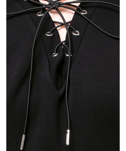 MURUA(ムルーア)の「デザインレースアップミニワンピース(ワンピース・レディース・グレー/ブラック・FREE)」の17枚目の写真