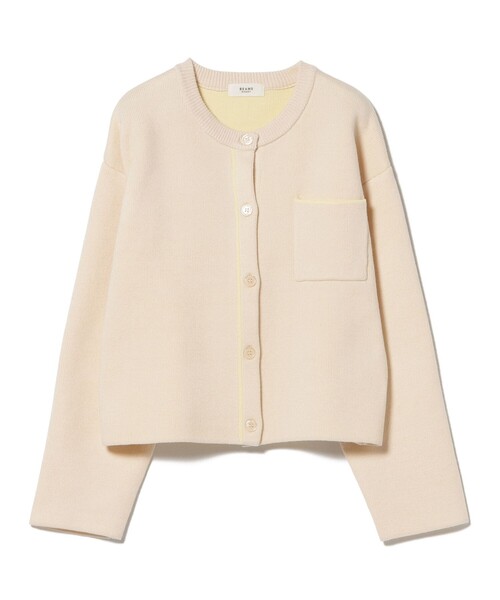 BEAMS HEART(ビームスハート)の「バイカラー ニット カーディガン(カーディガン/ボレロ・レディース・ブルー/チャコールグレー/ホワイト系その他5・FREE)」の22枚目の写真