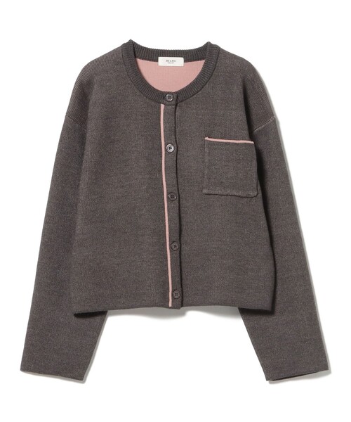 BEAMS HEART(ビームスハート)の「バイカラー ニット カーディガン(カーディガン/ボレロ・レディース・ブルー/チャコールグレー/ホワイト系その他5・FREE)」の13枚目の写真