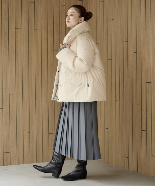 IENA(イエナ)の「WOOLRICH/ウールリッチ LUXURY COCOON JK ジャケット(ダウンジャケット/コート・レディース・ブラック/ホワイト・36/38)」の9枚目の写真