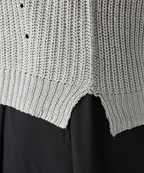 LEPSIM（レプシィム）の「5Gリリーヤーンベスト　710151（ベスト・レディース・オフホワイト/グレー/ダークネイビー・FREE）」の13枚目の写真