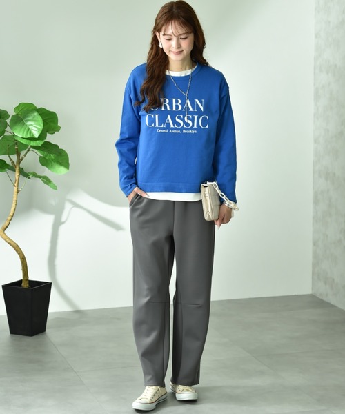 INTERPLANET(インタープラネット)の「ポンチカーブパンツ(その他パンツ・レディース・ブラック/グレー・FREE)」の3枚目の写真