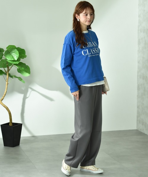 INTERPLANET(インタープラネット)の「ポンチカーブパンツ(その他パンツ・レディース・ブラック/グレー・FREE)」の4枚目の写真