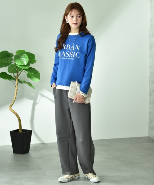 INTERPLANET(インタープラネット)の「ポンチカーブパンツ(その他パンツ・レディース・ブラック/グレー・FREE)」の5枚目の写真