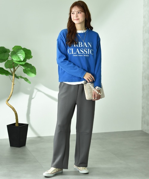 INTERPLANET(インタープラネット)の「ポンチカーブパンツ(その他パンツ・レディース・ブラック/グレー・FREE)」の7枚目の写真