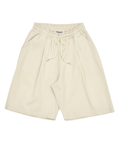 PAPERBOY(ペーパーボーイ)の「リネンバイオピンタックハーフパンツ-ベージュ(その他パンツ・レディース・その他・MEDIUM/LARGE/SMALL/X-LARGE)」の7枚目の写真