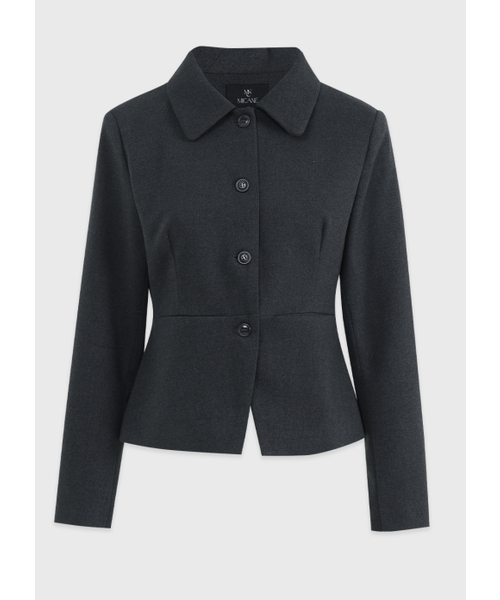 MICANE(ミケーネ)の「シンディペプラムジャケット(テーラードジャケット・レディース・チャコール/ブラック・MEDIUM/LARGE/X-LARGE/XX-LARGE/SMALL)」の11枚目の写真