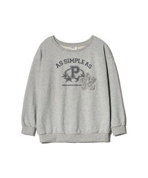 ASAP FRILL OFF-SHOULDER SWEATSHIRTS (GREY)
