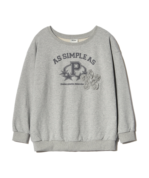 PIECEMAKER(ピースメーカー)の「ASAP FRILL OFF-SHOULDER SWEATSHIRTS (GREY)(スウェット・レディース・その他・FREE)」の2枚目の写真
