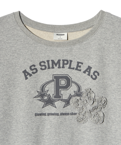 PIECEMAKER(ピースメーカー)の「ASAP FRILL OFF-SHOULDER SWEATSHIRTS (GREY)(スウェット・レディース・その他・FREE)」の3枚目の写真