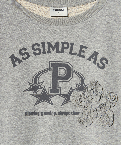 PIECEMAKER(ピースメーカー)の「ASAP FRILL OFF-SHOULDER SWEATSHIRTS (GREY)(スウェット・レディース・その他・FREE)」の4枚目の写真
