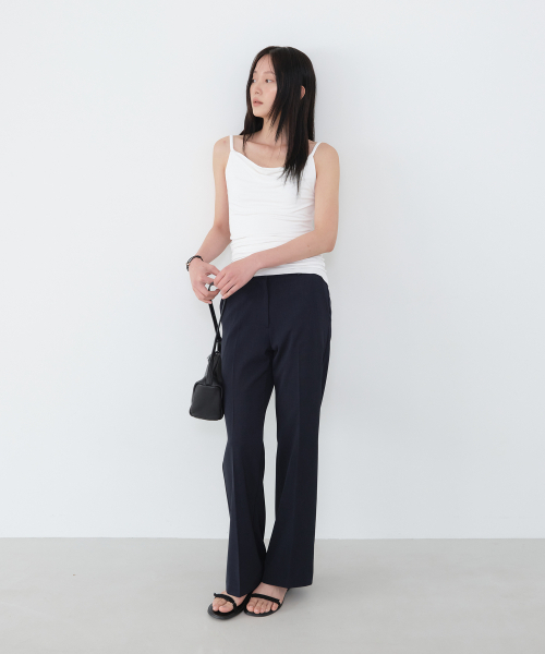 AARAN(アラン)の「セミブーツカットスラックス_ネイビー(スラックス・レディース・その他・MEDIUM/SMALL)」の3枚目の写真