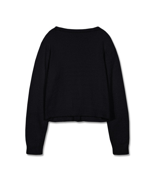 VERSE ONE(バースワン)の「EMBROIDERED LOGO CARDIGAN BLACK(NEW)(カーディガン/ボレロ・レディース・その他・MEDIUM/SMALL)」の2枚目の写真