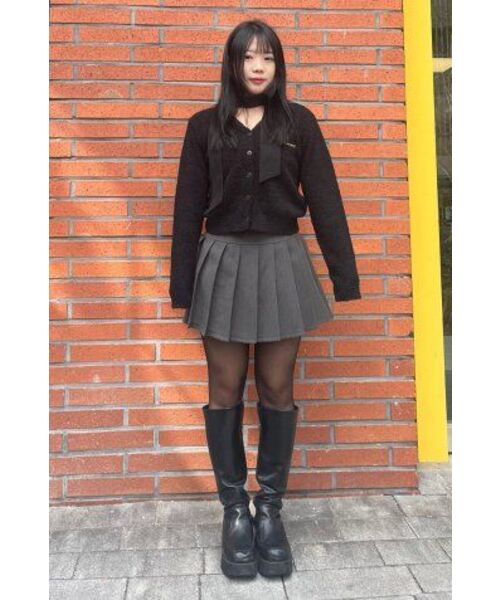 VERSE ONE(バースワン)の「EMBROIDERED LOGO CARDIGAN BLACK(NEW)(カーディガン/ボレロ・レディース・その他・MEDIUM/SMALL)」の14枚目の写真