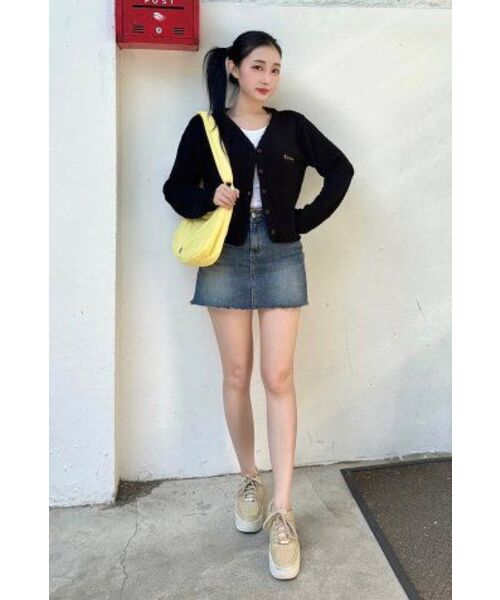 VERSE ONE(バースワン)の「EMBROIDERED LOGO CARDIGAN BLACK(NEW)(カーディガン/ボレロ・レディース・その他・MEDIUM/SMALL)」の16枚目の写真
