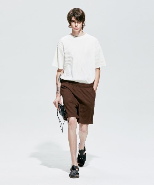 S SY(エスエスワイ)の「ジャカードニット半袖Tシャツアイボリー(ニット/セーター・メンズ・その他・MEDIUM/LARGE)」の6枚目の写真