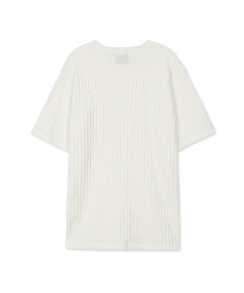 S SY(エスエスワイ)の「ジャカードニット半袖Tシャツアイボリー(ニット/セーター・メンズ・その他・MEDIUM/LARGE)」の9枚目の写真