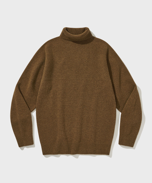 WHOLE GARMENT двухслойный гольф с воротником [Golden Brown]