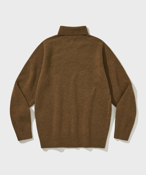 VDR（ブイディアール）の「WHOLE GARMENT DOUBLE FACE TURTLENECK [Golden Brown]（ニット/セーター・メンズ・その他・MEDIUM/LARGE/X-LARGE）」の2枚目の写真