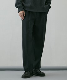 【残りわずか】ZQ HARD FLANNEL 2タックワイドストレートパンツ
