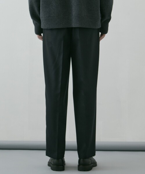 UNITED TOKYO（ユナイテッドトウキョウ）の「ZQ HARD FLANNEL 2タックワイドストレートパンツ（その他パンツ・メンズ・ブラック/ネイビー・1/2）」の9枚目の写真