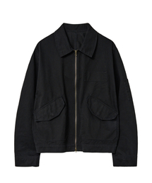 PARAKEET（パラキート）の「ヴィンテージウォッシュドコットンワークジャケット（ブラック）（その他アウター）」